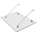 Produktbild: HOMCOM Vordach, transparent, Glas