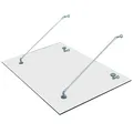Produktbild: Glasvordach Türvordach Vordach Haustür Edelstahl Gehärtetem Glas 150 x 90 cm