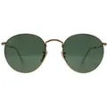 Produktbild: Ray-Ban Sonnenbrille rund Metall 3447 001 Gold Grün 53mm