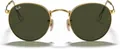 Produktbild: Ray-Ban RB3447 Round Unisex Sonnenbrille 100 % UV-Schutz schmaler Metallrahmen