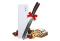Produktbild: Wakoli Brotmesser EDIB Damastmesser I Küchenmesser Kochmesser I 20cm Wellenschliffklinge, VG10 Kern, 67 Lagen Damaststahl, Pakkaholzgriff, inkl. Geschenkbox