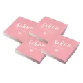 Produktbild: itenga 80x Servietten Schön dass du da bist rosa Hochzeit Geburtstag Baby Shower
