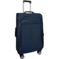 Produktbild: My Travel Bag 3090 Stoffkoffer 4-Rollen Trolley Koffer Reisekoffer Tasche Reisetasche Leicht Blau M (Handgepäck)