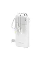 Produktbild: Dudao K11 10000mAh Powerbank with Built-in Cables - White Powerbank (Akku) - Weiß - 10000 mAh