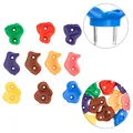Produktbild: Klettergriffe Kinder 10 Stk. Klettersteine Set für Kletterwand Garten Spielplatz