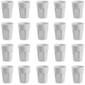 Produktbild: Engelland - 20 x Plastikbecher, Trinkbecher, Hellgrau, Pastellfarben, 400 ml, Eichstrich, bruchfest, stapelbar, Mehrweg, Kunststoff, wiederverwendbar, Party-Becher, Trink-Glas
