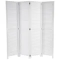 Produktbild: Paravent MCW-C30, Raumteiler Sichtschutz, Shabby-Look Vintage, 170x160x2cm weiß