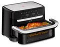 Produktbild: Tefal Dual Easy Fry Flex , Heißluftfritteuse, FlexCook Trennwand, 9L, EY9228, Heißluftfritteuse, 9 l, 1,7 kg, 40 °C, 200 °C, 8 Person(en)
