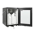 Produktbild: Polar - DB109 Mini-Tischkühlschrank für Milch, 20 l, Milchrohr-Anschlussloch, herausnehmbares Regal, abschließbar