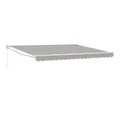 Produktbild: vidaXL Markise Ausziehbare Markise Hellgrau 400 x 300 cm (1-St)