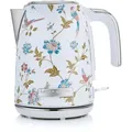 Produktbild: Laura Ashley Wasserkocher – 1,7 l, 2200 W, beleuchtetes Display, kabellos, 360° drehbarer Sockel, Trockengehschutz – Elveden White Design by VQ - Bunt/Hellblau/Olive/Rosa/Rot/Weiß/Himmelblau