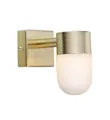 Produktbild: Weiß Gold Badezimmerlampe Moderne skandinavisch Wandleuchte Leuchter IP44