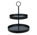 Produktbild: Grafelstein Etagere Etagere LENJA schwarz aus Metall modernes Design 2-stöckige Metalletag