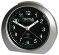 Produktbild: Ruhla Funkwecker Analog, mit rundem silbernem Kunststoffgehäuse, mit Alarm un...