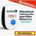 Produktbild: BugShieldTM Milbenschreck Insektenvertreiber gegen Milben Mücken & Co. - ohne Chemie!