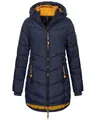 Produktbild: Sublevel Damen Winter Jacke Mantel Parka Steppjacke Steppmantel Wintermantel, Farbe:Navy, Größe:M (38)