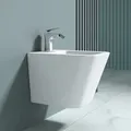 Produktbild: doporro WC-Bidet S-Düren112 Weiß 51,5x36x36cm aus Keramik Wand-Bidet mit Überlauf