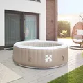 Produktbild: Home Deluxe Outdoor Whirlpool SPLASH für bis zu 6 Personen Beige inkl. Abdeckung