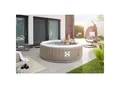 Produktbild: HOME DELUXE Outdoor Whirlpool SPLASH inkl. Abdeckung - Ø208 cm 6 Personen Beige