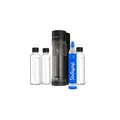 Produktbild: SODAPOP Wassersprudler Logan matt schwarz, 2x 850ml + 1x 600ml Glasflaschen + 1x CO² Zylinder