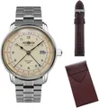 Produktbild: ZEPPELIN Automatikuhr LZ 126 Los Angeles Automatic GMT 7668MB-5_SET, (Set, 3-tlg., mit Wechselband und Ledertasche), Armbanduhr, Herrenuhr, Made in Germany, Mechanische Uhr