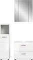 Produktbild: INOSIGN Badmöbel-Set FLORENZ, TOPSELLER!, 3-teilige Badkombination, hochwertige MDF-Front, (Set, best. aus: Midischrank hoch, Waschbeckenunterschrank, Spiegelschrank), Bad-Kombination, Bad-Möbel, Badezimmer, Kombination, Kombi