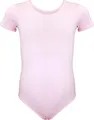 Produktbild: Aquarti Mädchen Kurzarm Ballettanzug Einfarbig, Farbe: Rosa, Größe: 140