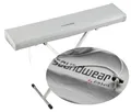 Produktbild: Soundwear Keyboard elastische Abdeckhaube 102 - 125 cm Silber Gummidurchzug