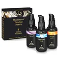 Produktbild: Satin Naturel Premium Geschenke für Frauen – 3x30ml Serum Set mit Retinol, Hyaluron & Vitamin C – Vegane Gesichtspflege in Premium Geschenkbox – Beauty Skincare Set für Geburtstag & besondere Anlässe