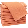 Produktbild: Zollner Gästetücher,, Terracotta, Textil, 30x50 cm, Oeko-Tex® Standard 100, Badtextilien, Gästehandtücher