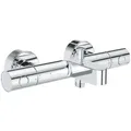 Produktbild: Grohe Grohtherm 800 Cosmopolitan Badewannen- und Duscharmatur Wandmontage mit Thermostat StarLight Chrome 34766000