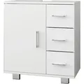 Produktbild: ML-Design Waschbeckenunterschrank Weiß 60x60,8x33cm Unterschrank aus MDF-Holz