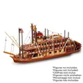 Produktbild: OcCre Mississippi Dampfschiff 1:80 – Holzmodellbausatz mit 1702 Teilen