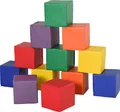 Produktbild: HOMCOM Bausteinset 12er-Set Schaumstoff Bausteine Bauklötze Bauspielzeug für Kinder Schaumstoffblöcke für 1-3 Jahre alt Kinder Kunstleder EPE