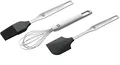 Produktbild: Zwilling Back-Set Twin 3er Set - Edelstahl Backpinsel, Teigschaber, Schneebesen mit Silikon, Küchenutensilien, Backen, Backzubehör Backutensilien, Backen Zubehör Set Backset