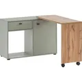 Produktbild: Möbelpartner Schreibtisch Tiny Working, eiche, mit Sideboard, (BxHxT) 104,6 x 75,3 x 39cm
