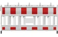 Produktbild: 1 Stck. (239,42 €  / 1 Stck.) Schake Schrankenzaun Kunststoff mit  Lampenaufnahm