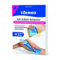 Produktbild: Lifemed - Kalt- & Warm-Kompresse 20 cm x 12 cm blau Größe M - löst Verspannungen & mindert Schwellungen, 3er Pack (3 x 1 Stück)