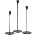 Produktbild: BOLTZE Kerzenleuchter Malte 3er Set Metall Schwarz Rund