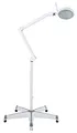 Produktbild: Showlite LL-6095D-Pro LED Lupenleuchte Set 9W 3/5 Dioptrien (dimmbar, 127 mm Linsen, 60 SMD LEDs, Rollenstativ, Tischklemme) weiß