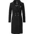 Produktbild: Navahoo Wintermantel Wooly edler Damen Trenchcoat in Wollmantel-Optik schwarz XXL (44)
