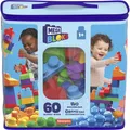Produktbild: Mega Bloks Bausteinebeutel Medium Grundfarben, 60 Teile