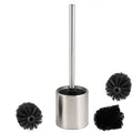 Produktbild: bremermann WC-Garnitur TIRANO, WC-Bürste inkl. 3x Ersatzbürstenköpfe, Edelstahl