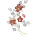 Produktbild: Wanddeko, Grau, Rot, Gold, Metall, 68.6x98.4x7.6 cm, Dekoration, Skulpturen & Dekoobjekte, Wanddeko