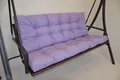 Produktbild: Premium Kissen , Polster für Hollywoodschaukel , Gartenschaukel , Gartenbank B 120 cm , Fb. Colore viola ( violett )