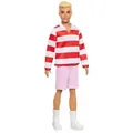 Produktbild: Mattel DWK44; HYV01 - Barbie Fashionista Ken-Puppe - Red and White Strip - % OS; VOL %
