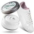 Produktbild: SULPO Schuhcreme weiß - Shoe Cream - Schuhputzcreme - Ledercreme Lederbalsam Glattleder - Wasserbassiert - Farbe auffrischen - Lederpflege - Echt und Kunstleder - 50ml