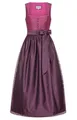 Produktbild: Nübler Dirndl lang Damen - 2 teilig inkl. Kleid und Dirndl Schürze im Landhausstil, Rocklänge 90cm - Moderne bayrische Tracht, Gerit in Beere, Größe:42