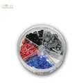 Produktbild: Set / Sortiment Aderendhülsen TWIN Streudose, isoliert, für 0,75 - 2,5mm² Litze