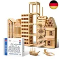 Produktbild: ICEKO KN 100 Stück Holzbausteine Natur,Spielzeug ab 3 4 5 6 Jahre, Bauklötze H
